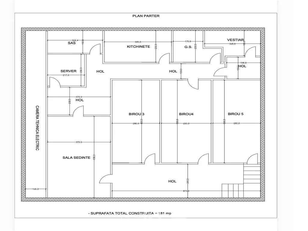 Spatiu 265 mp Precizie | Showroom + Birouri + Depozitare — 3