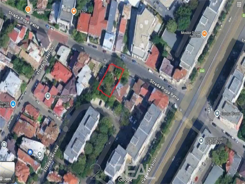 Teren de vanzare in zona Armeneasca - 470 mp — 2